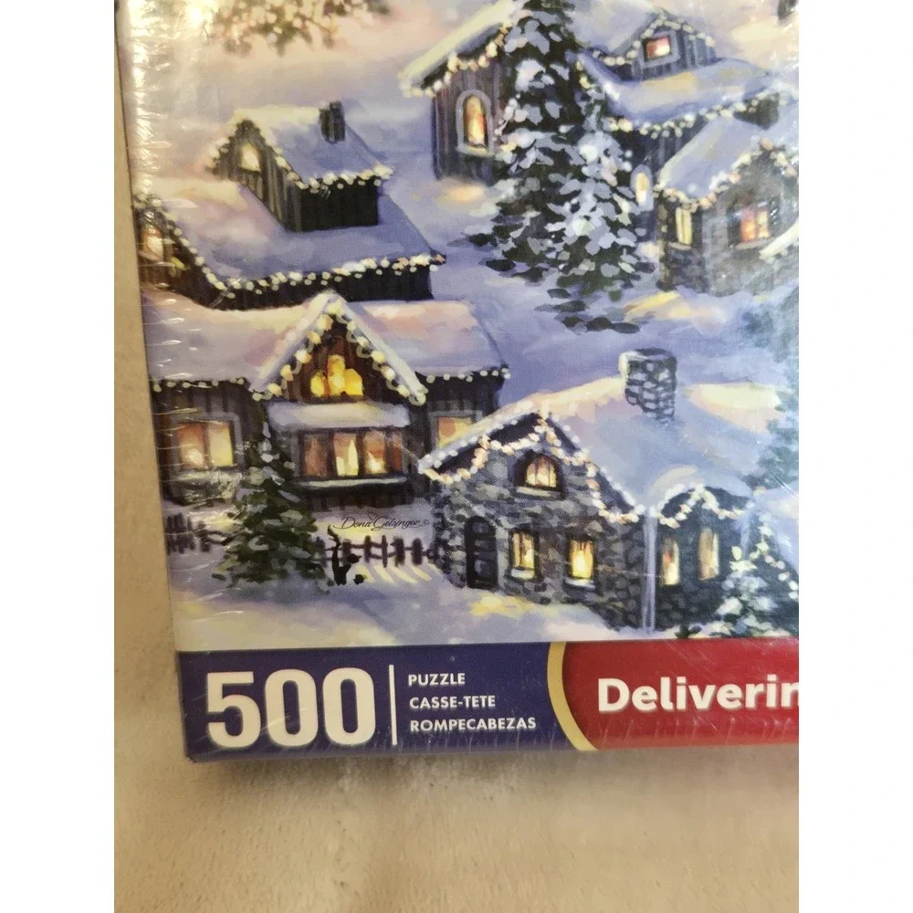 NEW Springbok 500 Piece Christmas‎ Eve Holiday Jigsaw Puzzle Santa Sleigh  USA